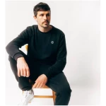VIDAR Sport Crewneck Sweatshirt Herren aus recycelter Baumwolle in schwarz