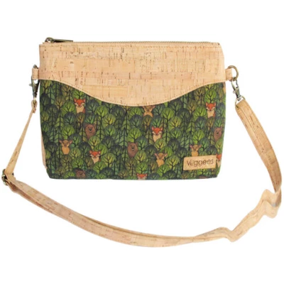 Veggees® Wildlife - vegane Handtasche aus Kork für Bummler:innen.