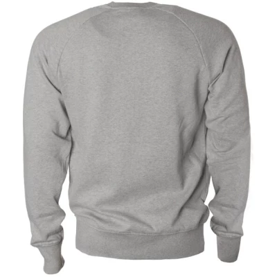 Waterkoog Sweatshirt "NØRD", grau meliert, schwarzer Print, Biobaumwolle