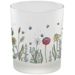 Windlicht "Blumenwiese" von LIGARTI | handbedrucktes Teelicht | Kerzenhalter | Kerzenglas