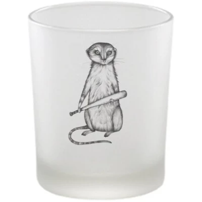 Windlicht "Hitman Harry" von LIGARTI | handbedrucktes Teelicht | Kerzenhalter | Kerzenglas