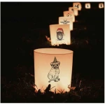Windlicht "Mops" von LIGARTI | handbedrucktes Teelicht | Kerzenhalter | Kerzenglas
