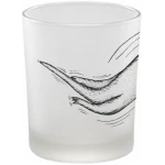 Windlicht "Muschelotter" von LIGARTI | handbedrucktes Teelicht | Kerzenhalter | Kerzenglas