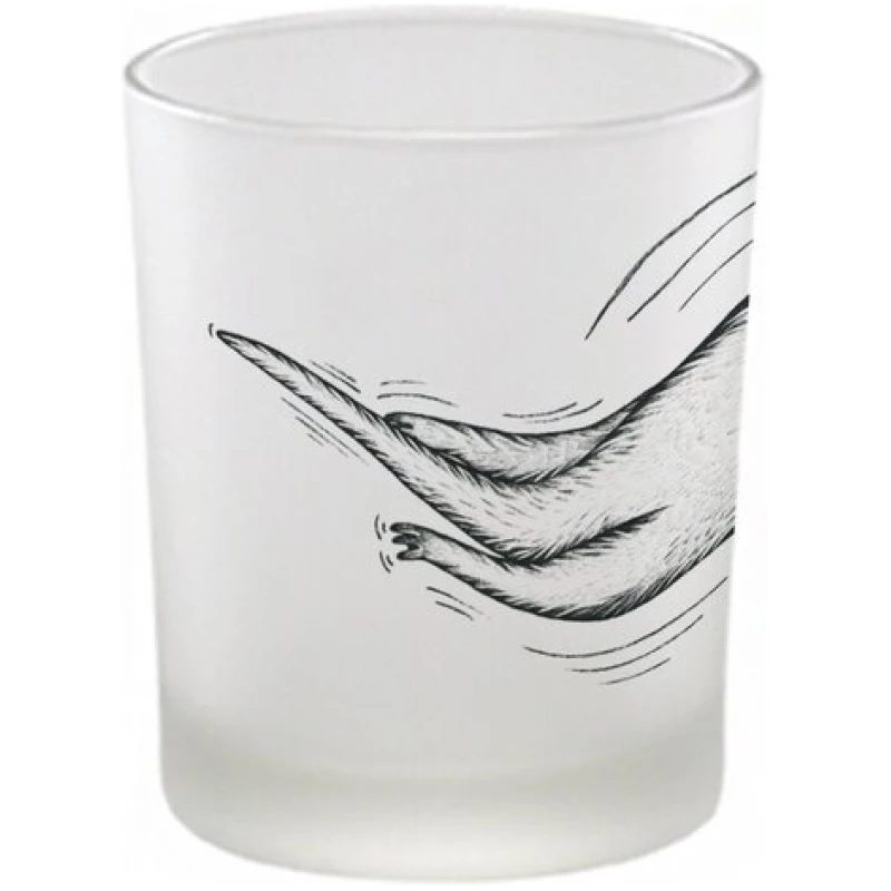 Windlicht "Muschelotter" von LIGARTI | handbedrucktes Teelicht | Kerzenhalter | Kerzenglas