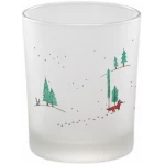 Windlicht "Winterfüchse" von LIGARTI | handbedrucktes Teelicht | Kerzenhalter | Kerzenglas