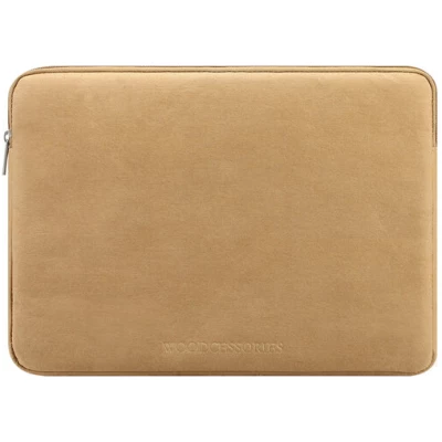 Woodcessories Laptop Tasche aus Kraftpapier, MacBook Tasche aus Papier