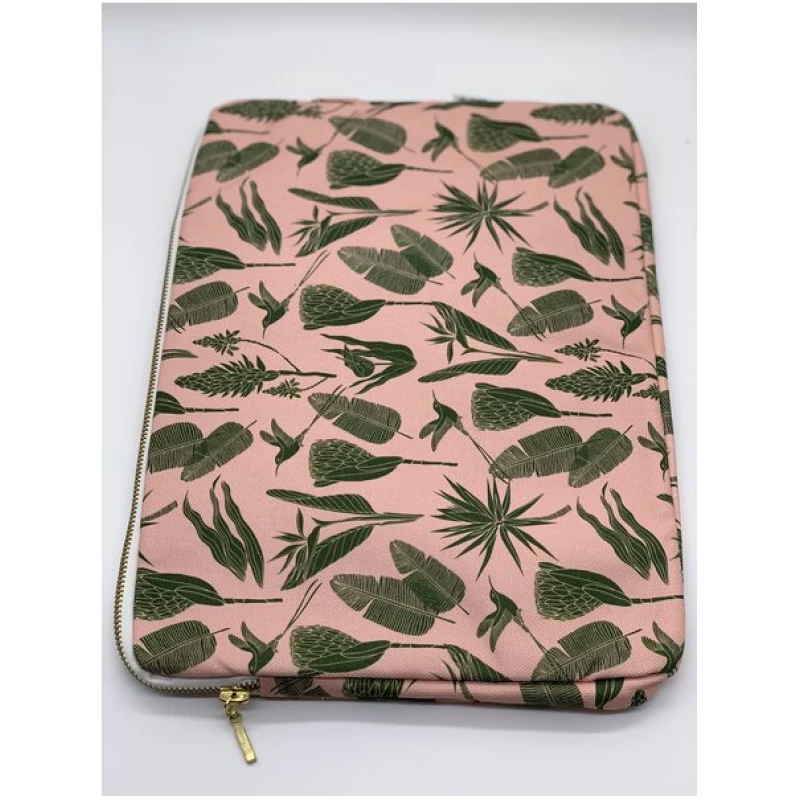 a Love Supreme Laptoptasche Botanicals Green on Pink
