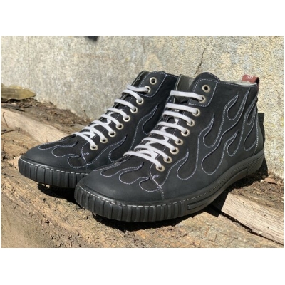 b.y.r.d. High-Cut Sneaker burning 67