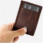 corkor Karten-Portemonnaie aus Kork mit Sichtfenster - RFID Safe