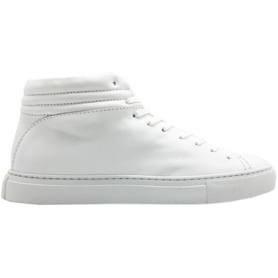 hoher Sneaker aus Leder "nat-2 Sleek all white" in weiß