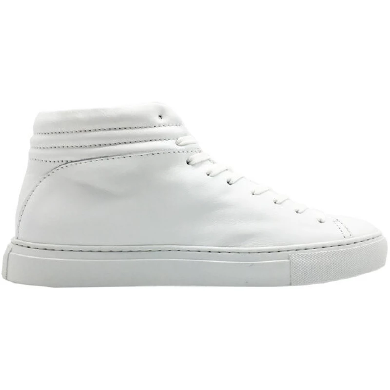 hoher Sneaker aus Leder "nat-2 Sleek all white" in weiß