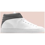 hoher Sneaker aus Leder "nat-2 Sleek white reflective" in weiß