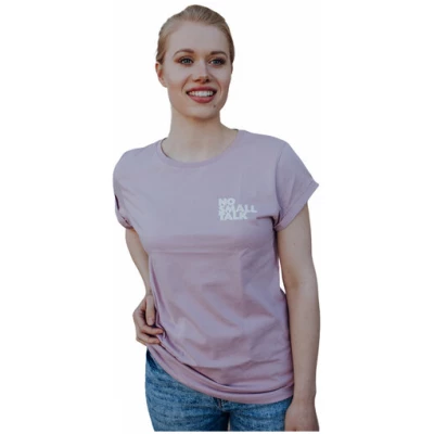 ilovemixtapes Frauen T-Shirt no small talk aus Biobaumwolle