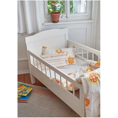 ingegerd Kinderbettwäsche starflower orange für Wiege und Kleinkinderbett