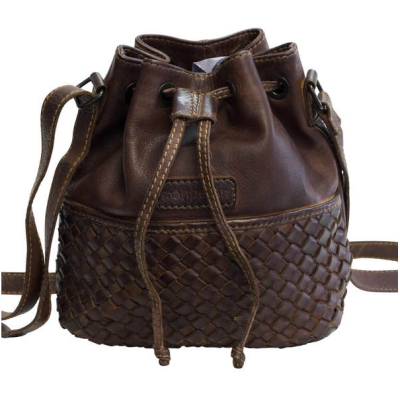 manbefair BEUTELTASCHE SYDNEY leder schokobraun