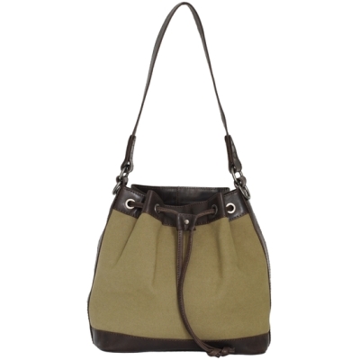 manbefair CANVAS BEUTELTASCHE MISSY in Olivegrün
