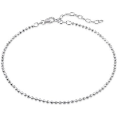 modabilé Fußkette Kugelkette 23cm +5cm 925 Sterling Silber Fußkettchen (2,2mm)