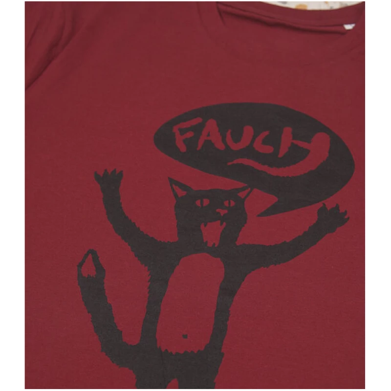 päfjes Kater Ferdinand Fauch - Fair Wear Männer Bio T-Shirt - Bordeaux