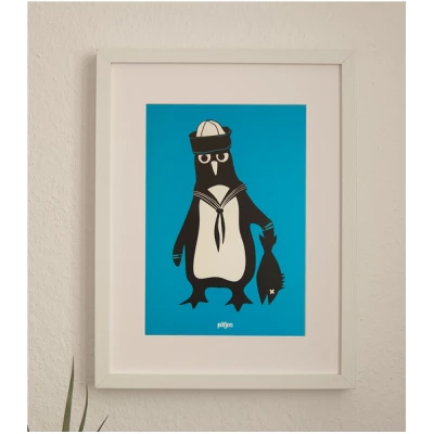 päfjes Pinguin Martin - Poster A4