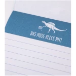 päfjes Schnell etwas Einkaufen - Notizblock mit Dino T-Rex - 100 Seiten