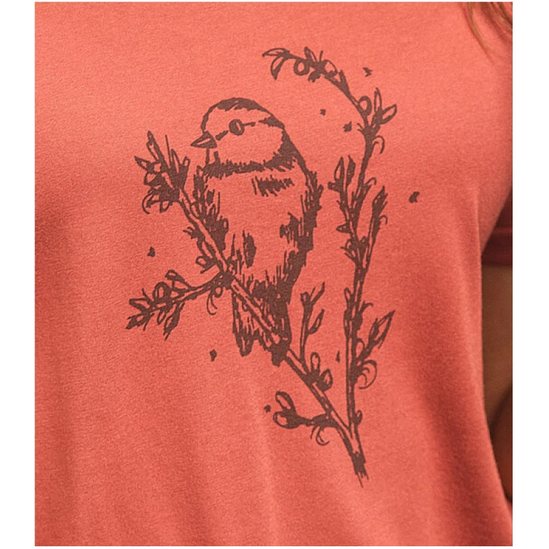 päfjes Vogel Mara Meise - Fair gehandeltes Rolled Sleeve Frauen T-Shirt - Modal