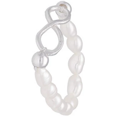 pakilia Perlen Ring mit Unendlichkeitssymbol Fair-Trade und handmade