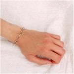 pakilia Silber Armband Gliederkette Fair-Trade und handmade