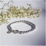 pakilia Silber Armband Silberkugeln Perlen Fair-Trade und handmade