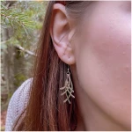 pakilia Silber Ohrringe Streifen kreuzend Fair-Trade und handmade