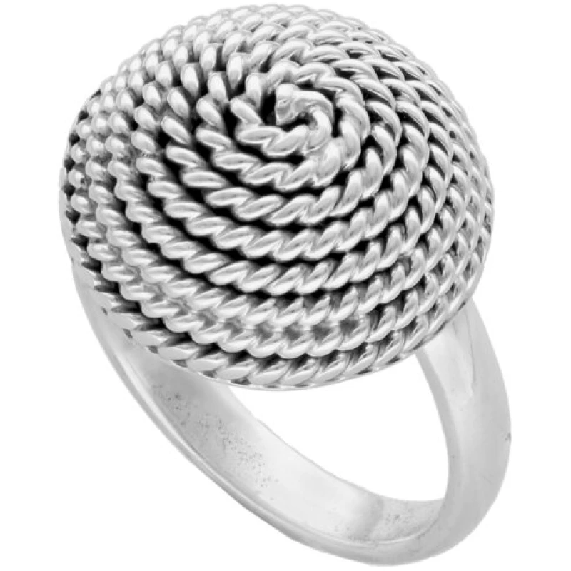 pakilia Silber Ring Kordel Fair-Trade und handmade