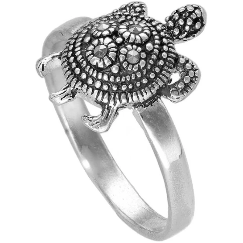 pakilia Silber Ring Sternschildkröte Fair-Trade und handmade