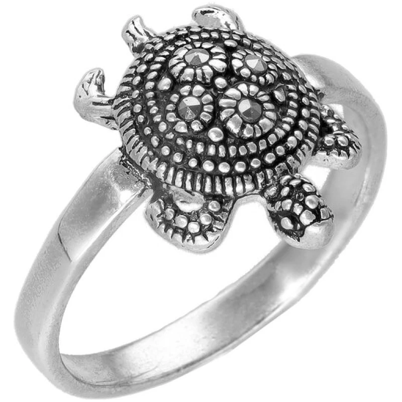 pakilia Silber Ring Sternschildkröte Fair-Trade und handmade