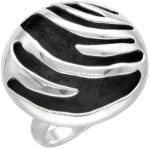 pakilia Silber Ring Streifen Fair-Trade und handmade