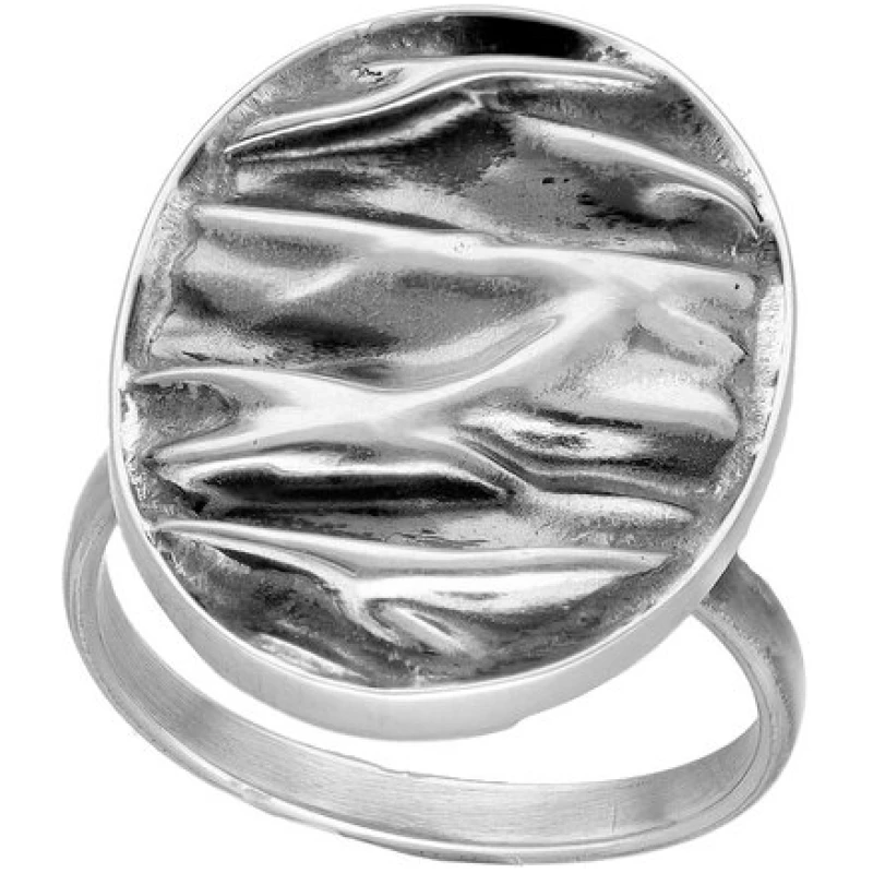 pakilia Silber Ring Wellen oval Fair-Trade und handmade