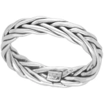 pakilia Silber Ring geflochten Fair-Trade und handmade