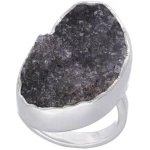 pakilia Silber Ring schwarzer Amethyst Fair-Trade und handmade