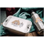 tindobo Edelstahl SET Lunchbox & Trinkflasche Prinzessin (Blond)