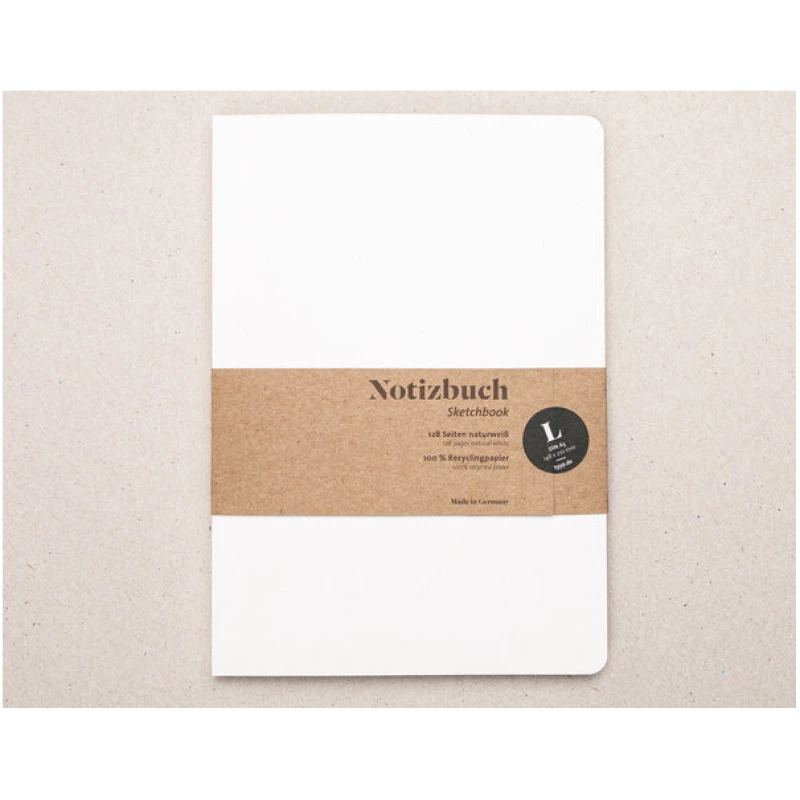 tyyp Nachhaltiges Notizbuch A5 Softcover aus 100 % Recyclingpapier "Blanko"