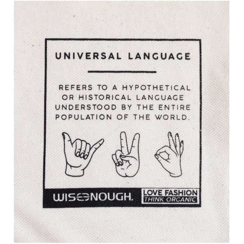 wise enough Poloshirt Universal Language - Peace