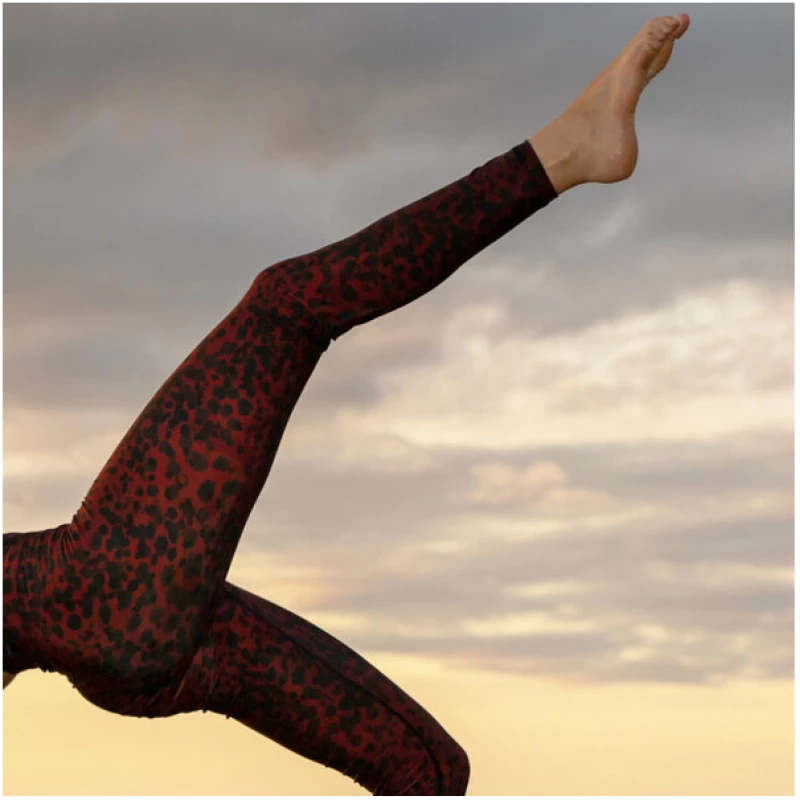 Ambiletics Yoga Leggings - SUNSET GLOW LEOPARD