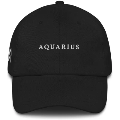 Aquarius - Embroidered Cap - Multiple Colors