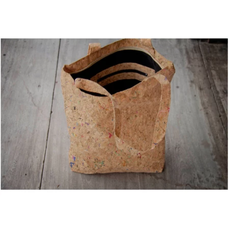 BY COPALA Tote Bag - Vegan, Einkaufstasche aus recyceltem Kork. Cork Bag