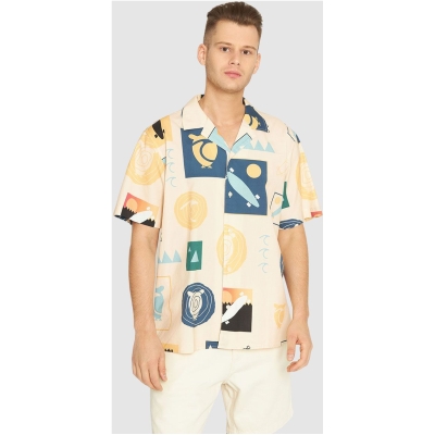Boxed Fit Aop Urskog Short Sleeved Shirt