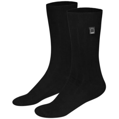 Dailybread Bio-Business-Socken gerippt, 2er Pack, schwarz