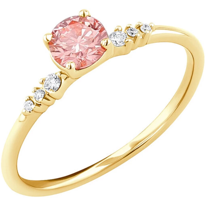Eppi Verlobungsring mit 0.41ct IGI-zertifiziertem rosa Lab Grown Diamanten Amity