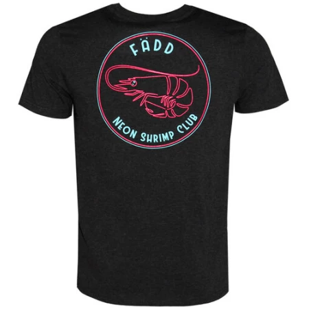 FÄDD Herren T-Shirt Rundhals aus Bio-Baumwolle "Neon Shrimp Club BP" Grau