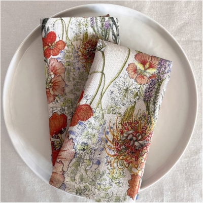 Floral Cloth Napkins (Set of 2) - Fynbos