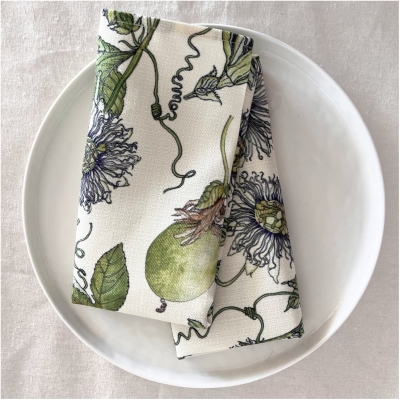 Floral Cloth Napkins (Set of 2) - Passionfruit