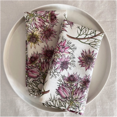 Floral Cloth Napkins (Set of 2) - Serruria