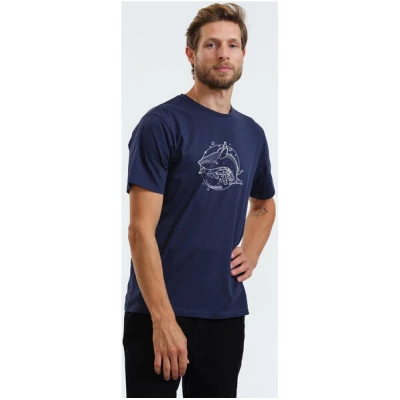 Gary Mash T-Shirt Blauwal aus Bio-Baumwolle